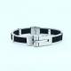 Factory Direct Stainless Steel High Quality Silicone Bracelet Bangle LBI15
