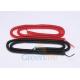 Transparent Red / Black Retractable Fishing Lanyard Custom Strong Cables 10 Meter