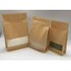 Custom clear front stand up Food Grade Paper bag packaging dry food