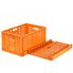 600x400x300mm Stackable Foldable Box Mesh Style Vegetable Plastic Basket for Supermarket