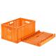 Stackable Vegetable Plastic Crate Mesh Style Foldable PP Basket Holder 600x400x300mm