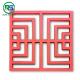 Square Aluminum decorative metal window grilles 4.0mm Chinese Style