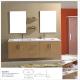 Double Basin Modern MDF Bathroom Vanity , Wall Hanging Bathroom Cabinets