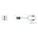 MPO/MTP-SC Harness Cable,Three 20 Fiber MPO to 60 SC Breakout cable,OM3/OM4