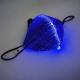 Neon EL LED Light Up Mask PVC Plastic Light Blue Masquerade Masks