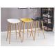 Natural Pub Height Bar Stools Simple Silhouette With Wood Leg