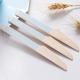 Eco Friendly Blue Stripe Compostable Cutlery Wooden Tableware Party Utensils