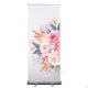 Flowery Roll Up Advertising Banners Cloth Promotional Pull Up Banners Custom Made