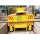 Rail Guided Battery Platform Ferry Motorized Trolley Transport Cart With Lifting System