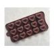 Home Made Silicone Chocolate Molds LFGB Standard With Heart Shape