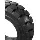 High Performance Solid Forklift Tires Black Tyres 5.00-8 Eco Friendly
