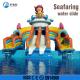 Amusement Water Park Gaint Inflatable Slide Customized Pool Size CE Certification