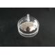 Fused Quartz Bell Jar With A Tube High Purity Material Made Custom Service Available