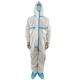 Liquid Resistant Disposable Isolation Gowns , Comfortable Disposable Hooded Coveralls