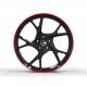 Red Edge Deep Concave Forged Wheels Rims PCD 5-130 21 Inch 5 Spoke