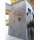 Exterior Wall Polished Granite Tiles High Gloss Grey Color Uniform Structure