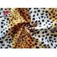 Leopard Printed 144 F 100% Polyester Velvet Fabric Velboa Blanket 240 GSM Customized