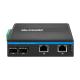DC48V Industrial 2 Port POE Fiber Switch With 2 Gigabit SFP For Security System