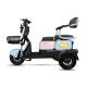 Rechargeable Mini Rickshaw Open Body Type Mid Drive Electric Vehicle Tricycle for 3 People