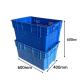 600 X 400 Plastic Moving Crate 100% HDPE Blue Food Grade Plastic Apple Crates