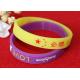 Promotional 202mm Colored Rubber Wristbands , Personalized Rubber Bracelets Wearable