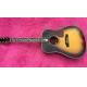 Sunburst Chibson J45 deluxe acoustic guitar Real Abalone Inlays rosewood body J45 electric acoustic guitar