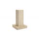 Square Type Slatwall Display Stand MDF Materials Simple Style  For Displaying Clothes