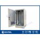 20U Outdoor Equipment Enclosure , IP55 Fan Cooling Reet Cabinets Telecoms 19 Rail