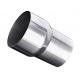 Aluminized Steel 2 Inch Id 3 Inch Od Exhaust Pipe Adapter Mirror Polished