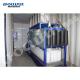Focusun 1T Containerized Block Ice Machine with 1000kg Ice Storage Capacity