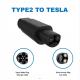IEC 62196 EVSE Adapter 16A 32A EV Charger Connector Type 2 To TESLA EV Adapter