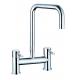 Contemporary Double Handle Brass Kitchen Mixer Taps For Kitchen T81026