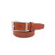 Full - Grain Mens Leather Dress Belt With Zinc Alloy Pin Buckle