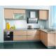 Wood grain MFC kitchen cabinet