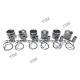 New 6PCS Piston With Rings For Cummins K19 Excavator Parts