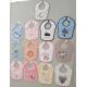 100% cotton two-layer customized designs soft baby boy and girl bibs