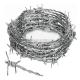 Double Twisted Galvanized Barbed Wire 1.6-3.2mm Wire Diameter in 20m/25m/30m/50m/Roll
