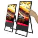 Free standing foldable up 32 43 49 55 inch LED LCD E-Menu digital advertising touchscreen monitor for coffee shop restaurant