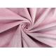 190GSM Plush Toy Fabric 100% Polyester Warp knitting Pink 160cm Width