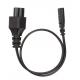 IEC 320 3pin C6 Micky male C7 2 pin female AC Power Cord, C6 to C7 Power cord 50cm