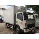 LHD RHD Howo 4X2 Refrigerated Box Truck , 4t Frozen Meat Delivery Trucks