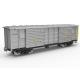 Covered Rail Cargo Wagon , Train Cargo Car 64m³ Volume Capacity