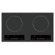 Gray 2 Zone Electric Stove Seperated Slide Touch Induction Cooktop