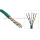 Puli 23Awg 305M Category 6 Utp Cable Round Or Flat Cat6 Lan Cable