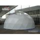 Dia 15m White PVC Geodesic Dome Tents Steel Frame For Outdoor Exhibition