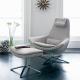 Metropolitan Fiberglass Lounge Chair Swivel High Back Customized Colors