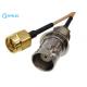 Rear Mounted Rf Coaxial Cable BNC Female To Sma Male Connector With RG178