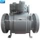 Electric Operated Class 600 24 Inch Ball Valve Trunnion Mounted API 6D Design