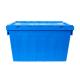 Large Distribution Stack and Nest Turnover Plastic Moving Crate with Customized Color