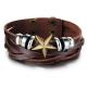 Tagor Stainless Steel Jewelry Super Fashion Silicone Leather Bracelet Bangle TYSR125